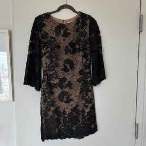 Elegant Black Lace Dress